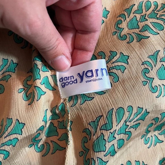 Darn Good Yarn Long-Line Open Front Duster NWOT - Picture 6 of 12